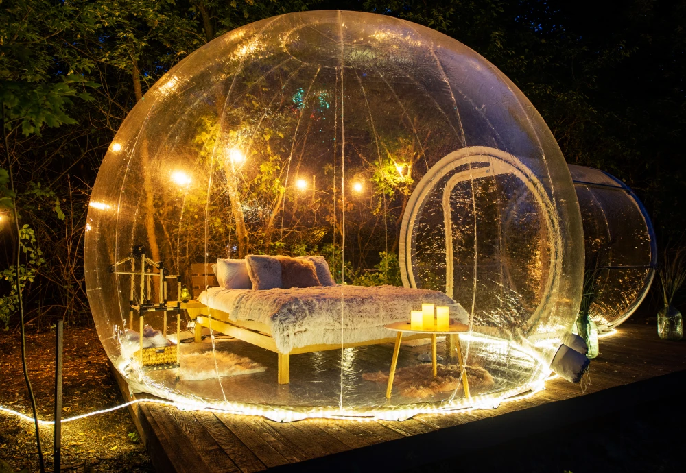 bubble tent dinner party