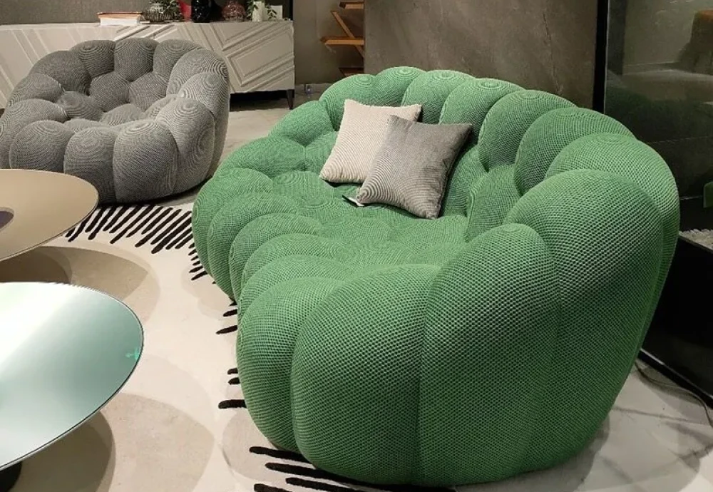 bubble couch green